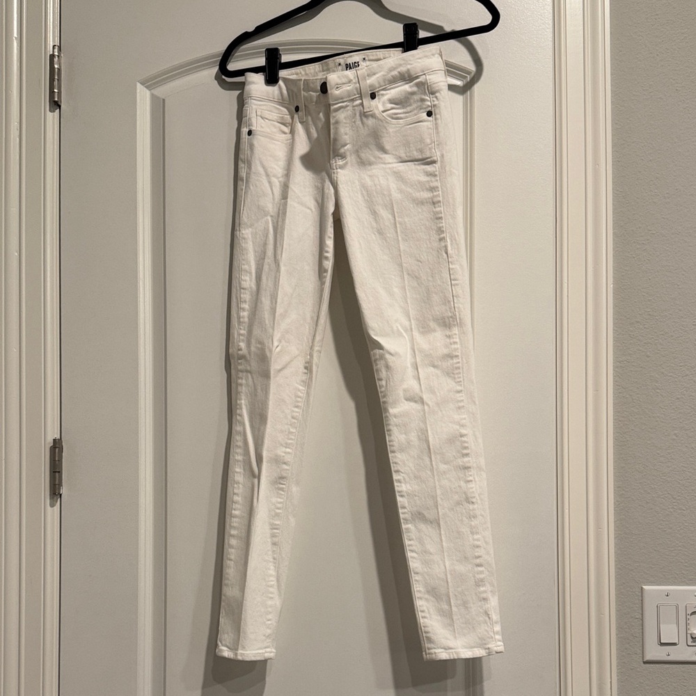 PAIGE Women's Crisp White Skinny Jeans